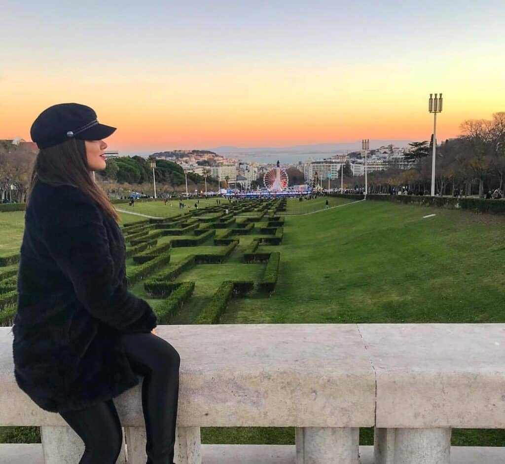 Parque Eduardo VII is one of the best places to see the sunset in Lisbon.