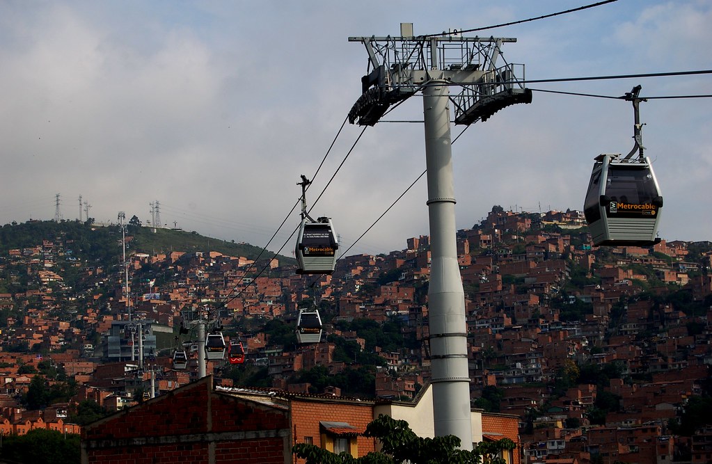 Top view of Comuna 13, Medellin, one of the must-see places in Colombia.