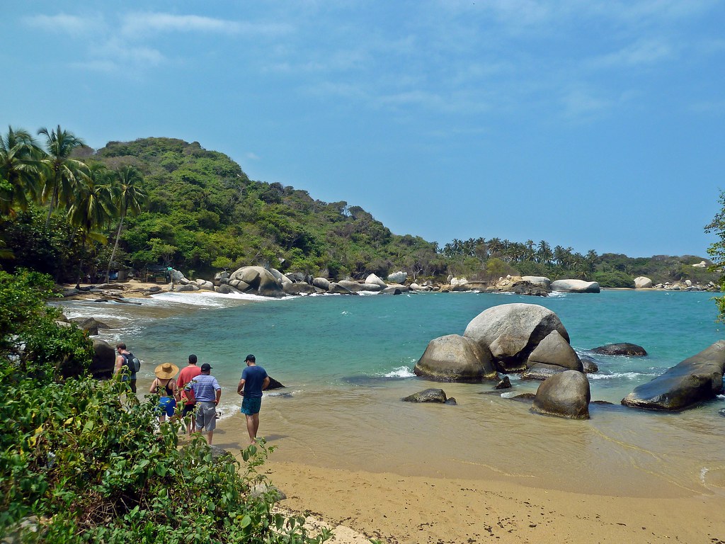 Beautiful view of Tayrona national park, Columbia.