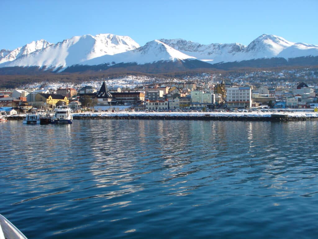 Beautiful view of Ushuaia, Argentina as one of the 5 must-see places in Argentina.
