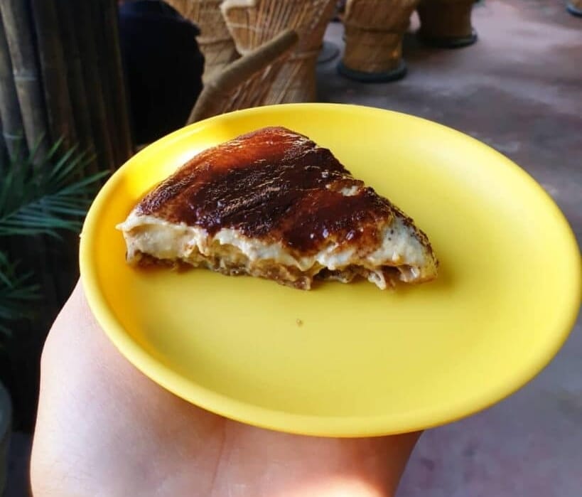 A delicious vegan slice in Rishikesh.