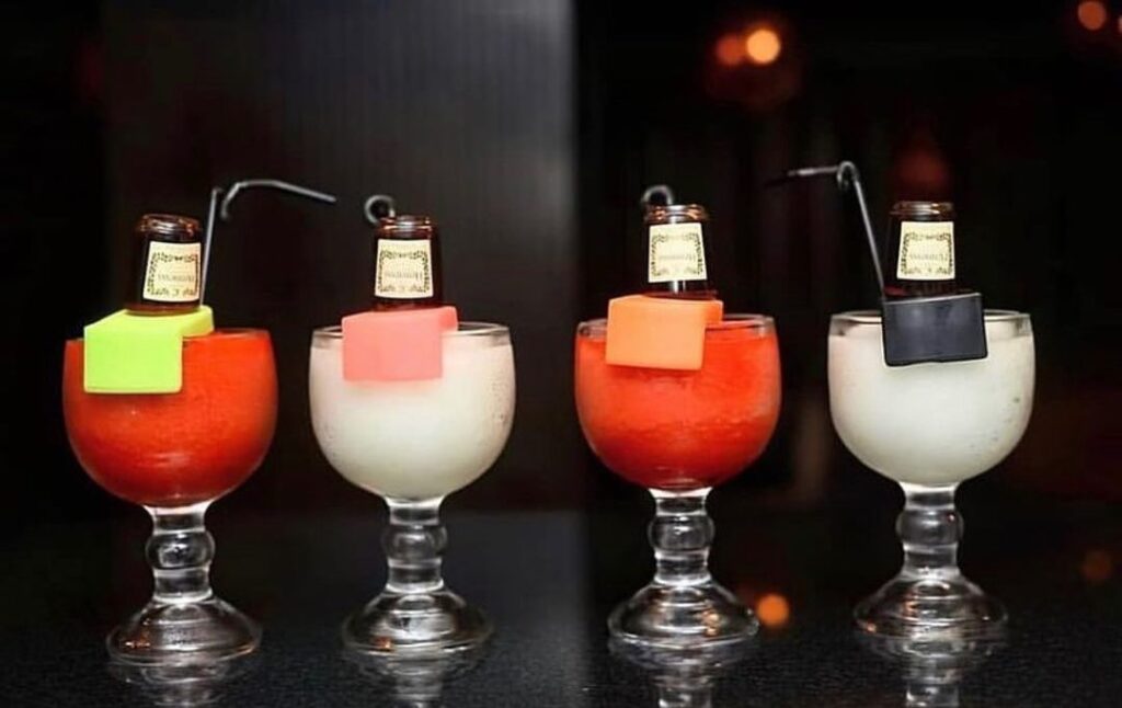 A mesmerizing display of Hennessy cocktails at Crossroads, one of the most popular and highly regarded pubs in Lagos. The exquisite collection of drinks is a testament to expertise of the skilled bartenders.