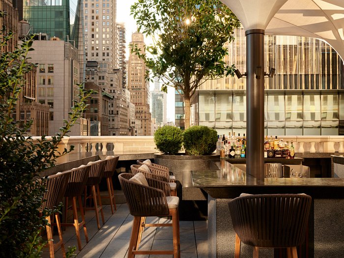 Beautiful dining view of Aman New York. One of the best luxury spa hotels in New York.